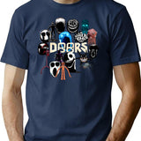 Doors Entities Everywhere T-Shirt for Men & Women, T-Shirts Graphic Tee - Navy