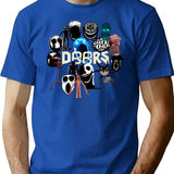 Doors Entities Everywhere T-Shirt for Men & Women, T-Shirts Graphic Tee - Blue