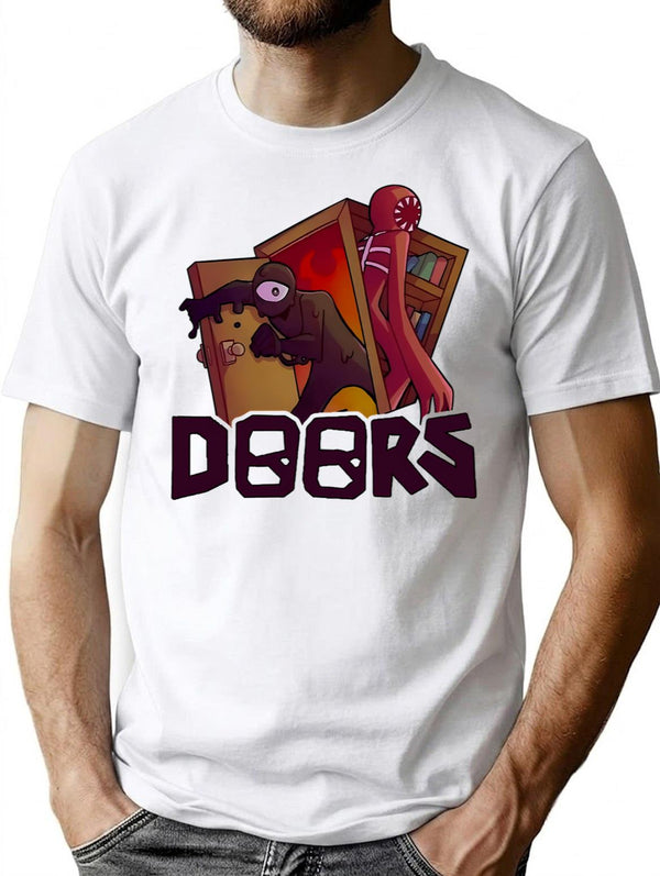 Doors - Seek Horror T-Shirt for Men & Women, T-Shirts Graphic Tee - White