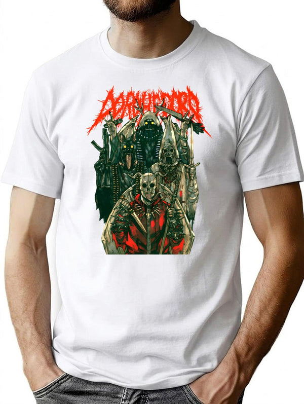 Dorohedoro Metal Rock Band T-Shirt for Men & Women, T-Shirts Graphic Tee - White