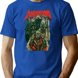 Dorohedoro Metal Rock Band T-Shirt for Men & Women, T-Shirts Graphic Tee - Blue