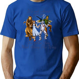 Dorothy Quotes It'S Not Where You Go It'S Who You Meet Along The Way Vintage Fantasy (2) T-Shirt for Men & Women, T-Shirts Graphic Tee - Blue
