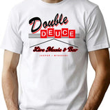Double Deuce Roadhouse Sign Lts T-Shirt for Men & Women, T-Shirts Graphic Tee - White