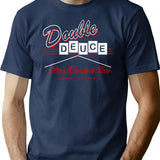 Double Deuce Roadhouse Sign T-Shirt for Men & Women, T-Shirts Graphic Tee - Navy