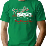 Double Deuce Roadhouse Sign T-Shirt for Men & Women, T-Shirts Graphic Tee - Green