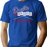 Double Deuce Roadhouse Sign T-Shirt for Men & Women, T-Shirts Graphic Tee - Blue