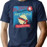 Dr. Dick'S Hot Caulk - Penetrates Deep T-Shirt for Men & Women, T-Shirts Graphic Tee - Navy