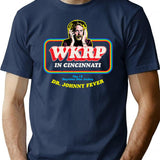 Dr. Johnny Fever Wkrp In Cincinnati T-Shirt for Men & Women, T-Shirts Graphic Tee - Navy