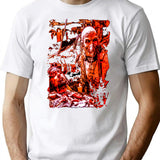 Dr Satan Print T-Shirt for Men & Women, T-Shirts Graphic Tee - White