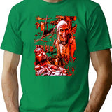 Dr Satan Print T-Shirt for Men & Women, T-Shirts Graphic Tee - Green