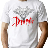 Dracula Bram Stoker T-Shirt for Men & Women, T-Shirts Graphic Tee - White