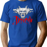 Dracula Bram Stoker T-Shirt for Men & Women, T-Shirts Graphic Tee - Blue