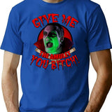 Dracula Wants Dracula Gets T-Shirt for Men & Women, T-Shirts Graphic Tee - Blue