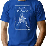 Dracula T-Shirt for Men & Women, T-Shirts Graphic Tee - Blue