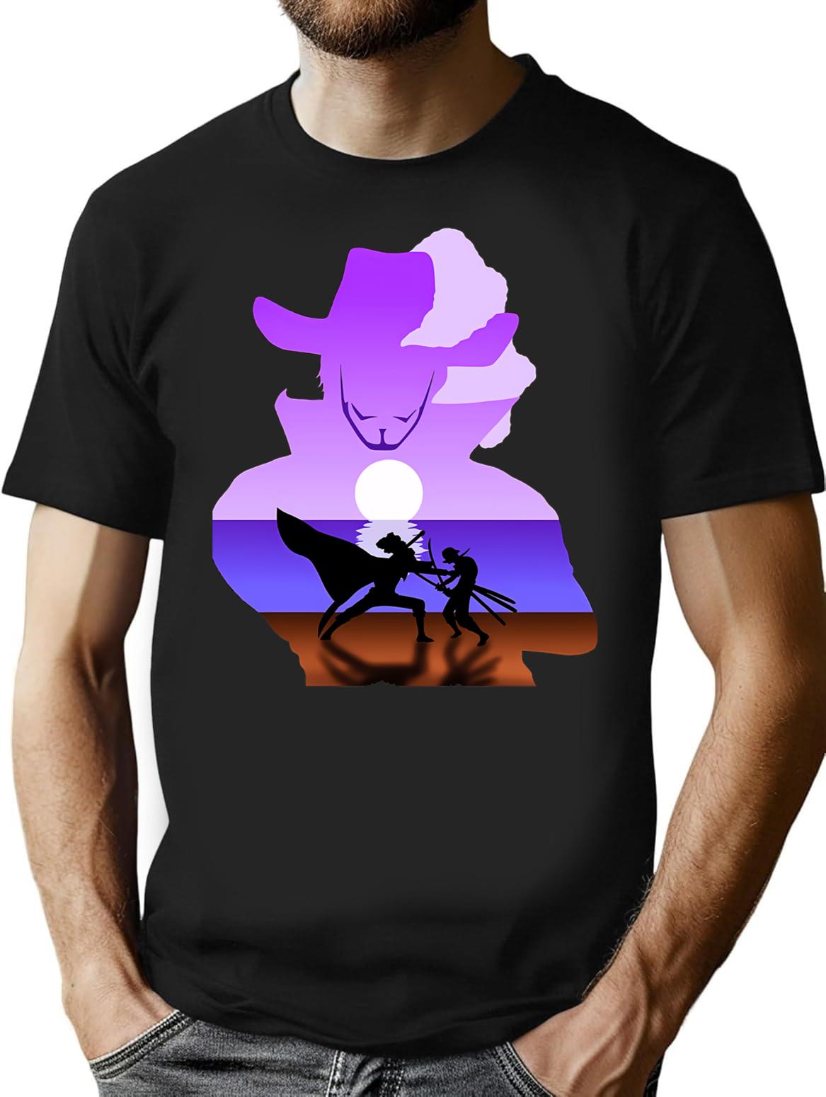 Dracule Mihawk Shirtdracule Mihawk T-Shirt for Men & Women, T-Shirts Graphic Tee - Black