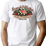 Drag Racing Speed-O-Motive Racing Pistons 1946 T-Shirt for Men & Women, T-Shirts Graphic Tee - White