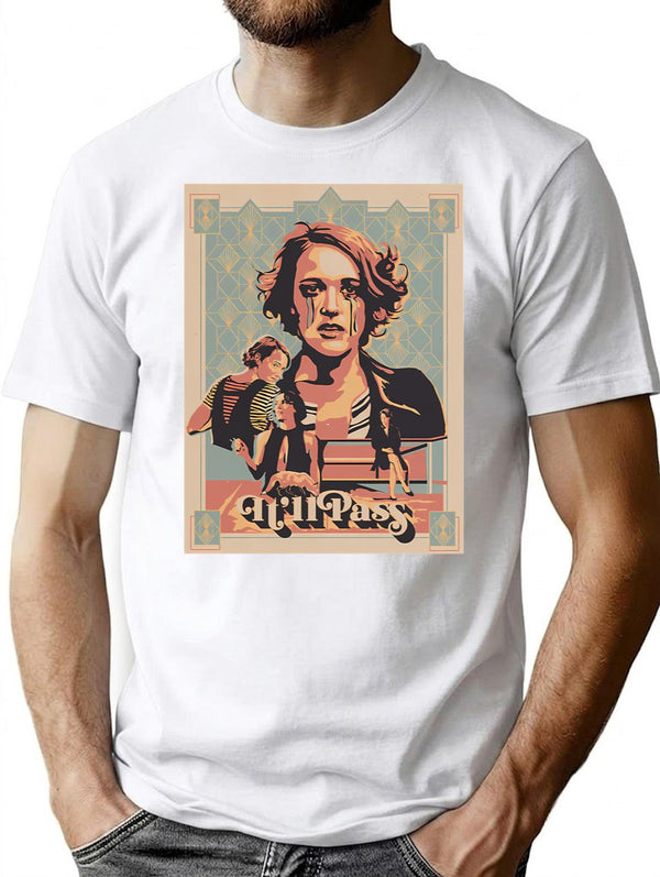 Dramatic Post T-Shirt for Men & Women, T-Shirts Graphic Tee - White