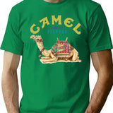 Dromedary Camel Crush Cigarette Joe Camel Design (1) T-Shirt for Men & Women, T-Shirts Graphic Tee - Green