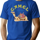 Dromedary Camel Crush Cigarette Joe Camel Design (1) T-Shirt for Men & Women, T-Shirts Graphic Tee - Blue