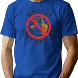 Drugs Just Say No Anti Drug Campaign Vintage Say No To Drugs T-Shirt - Blue