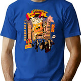 Drunk Beer Attack T-Shirt for Men & Women, T-Shirts Graphic Tee - Blue