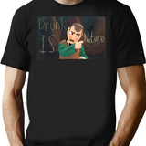 Drunk Is Nature - Moral Orel T-Shirt for Men & Women, T-Shirts Graphic Tee - Black