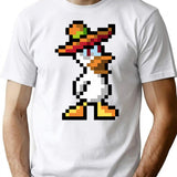 Duck Game Sombreros Classic T-Shirt - Retro Graphic Tee for Men & Women - White