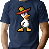 Duck Game Sombreros Classic T-Shirt - Retro Graphic Tee for Men & Women - Navy