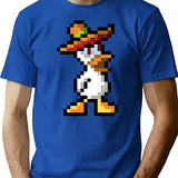 Duck Game Sombreros Classic T-Shirt - Retro Graphic Tee for Men & Women - Blue