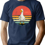 Duck Vintage Duck Farm Animals Duck Lover T-Shirt - Navy