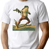 Dueling Frog - Frog With Pistol T-Shirt - White