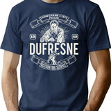 Dufresne Accounting Service T-Shirt for Men & Women, T-Shirts Graphic Tee - Navy
