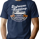 Dufresne Redding Boat Repair Zihuatanejo Mexico T-Shirt for Men & Women, T-Shirts Graphic Tee - Navy