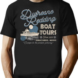 Dufresne Redding Boat Tours Shawshank Redemption Worn T-Shirt for Men & Women, T-Shirts Graphic Tee - Black