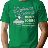 Dufresne Redding Boat Tours Shawshank Redemption Worn T-Shirt for Men & Women, T-Shirts Graphic Tee - Green