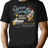 Dufresne Redding Boat Tours Tattoo Worn T-Shirt for Men & Women, T-Shirts Graphic Tee - Black