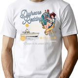 Dufresne Redding Boat Tours Tattoo Worn T-Shirt for Men & Women, T-Shirts Graphic Tee - White