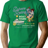 Dufresne Redding Boat Tours Tattoo Worn T-Shirt for Men & Women, T-Shirts Graphic Tee - Green