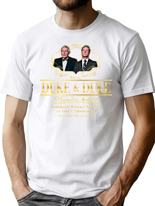 Duke And Duke Commodities Brokers T-Shirt for Men & Women, T-Shirts Graphic Tee - White