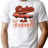 Dukes Garage T-Shirt for Men & Women, T-Shirts Graphic Tee - White