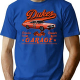 Dukes Garage T-Shirt for Men & Women, T-Shirts Graphic Tee - Blue