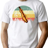 Dulcimer Instrument T-Shirt - Retro Graphic Tee for Men & Women - White