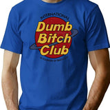 Dumb Bitch Club T-Shirt - Retro Graphic Tee for Men & Women - Blue