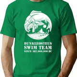 Dunkleosteus Swim Team T-Shirt - Retro Graphic Tee for Men & Women - Green