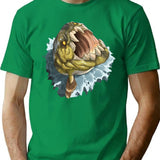 Dunkleosteus T-Shirt - Retro Graphic Tee for Men & Women - Green