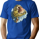 Dunkleosteus T-Shirt - Retro Graphic Tee for Men & Women - Blue