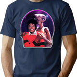 E.t. And Mike Essential . T-Shirt - Retro Graphic Tee for Men & Women - Navy
