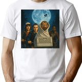 E.t. Goes Upside Down T-Shirt - Retro Graphic Tee for Men & Women - White