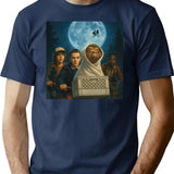 E.t. Goes Upside Down T-Shirt - Retro Graphic Tee for Men & Women - Navy