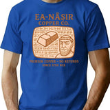 Ea-Nasir Copper Co. Ancient Mesopotamian History Meme Funny T-Shirt for Men & Women, T-Shirts Graphic Tee - Blue